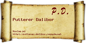 Putterer Dalibor névjegykártya